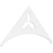 Ekena Millwork Pitch Naple Architectural Grade PVC Gable Pediment, 72"W x 36"H x 1"P (12/12) GPP072X036X100NAP - alternate 1
